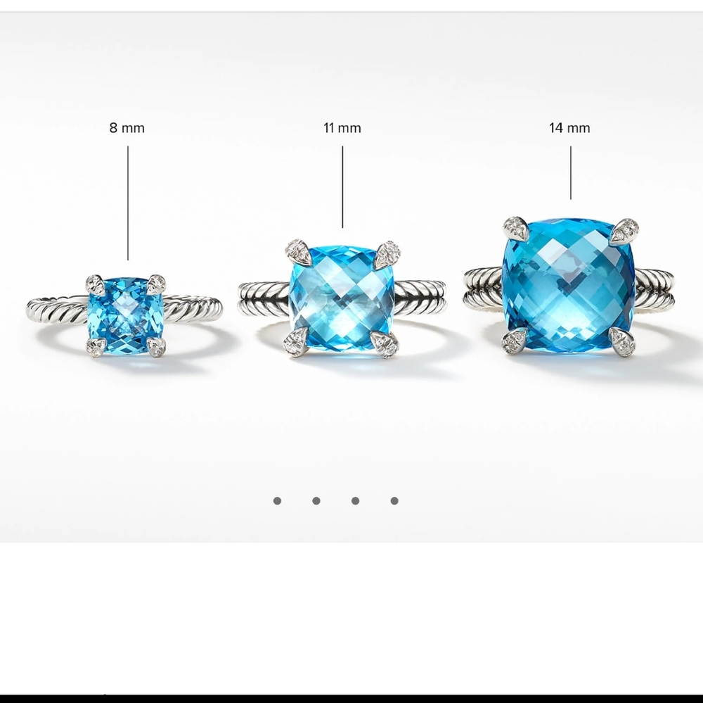 David Yurman 5.5 blue Topaz..SOLD - Picture 1 of 11